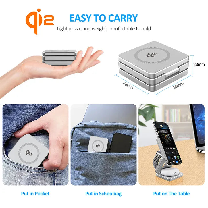 SnapFold 3-in-1 foldable wireless charger