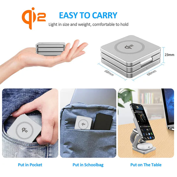 SnapFold 3-in-1 foldable wireless charger